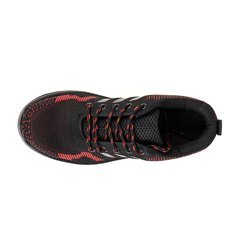 Sepatu Safety Merah Bernapas Bagian Bawah PU 426-Merah Sepatu Safety Merah Bernapas Bagian Bawah PU 426-Merah