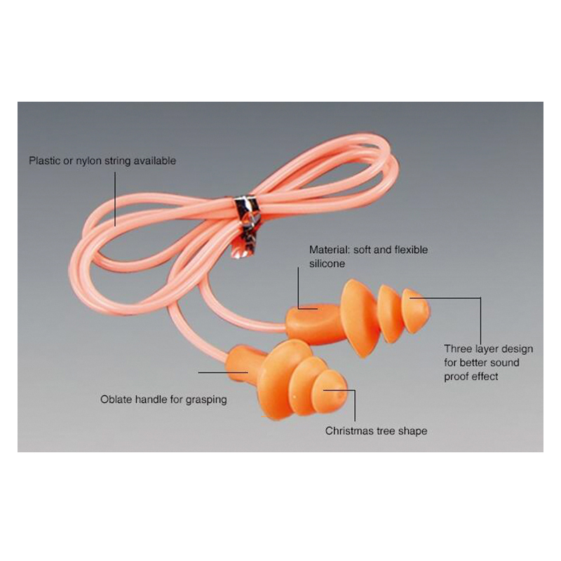 EM123 Penyumbat Telinga Pengurang Kebisingan TPR/PU berbentuk pohon EM123 Penyumbat Telinga Pengurang Kebisingan TPR/PU berbentuk pohon